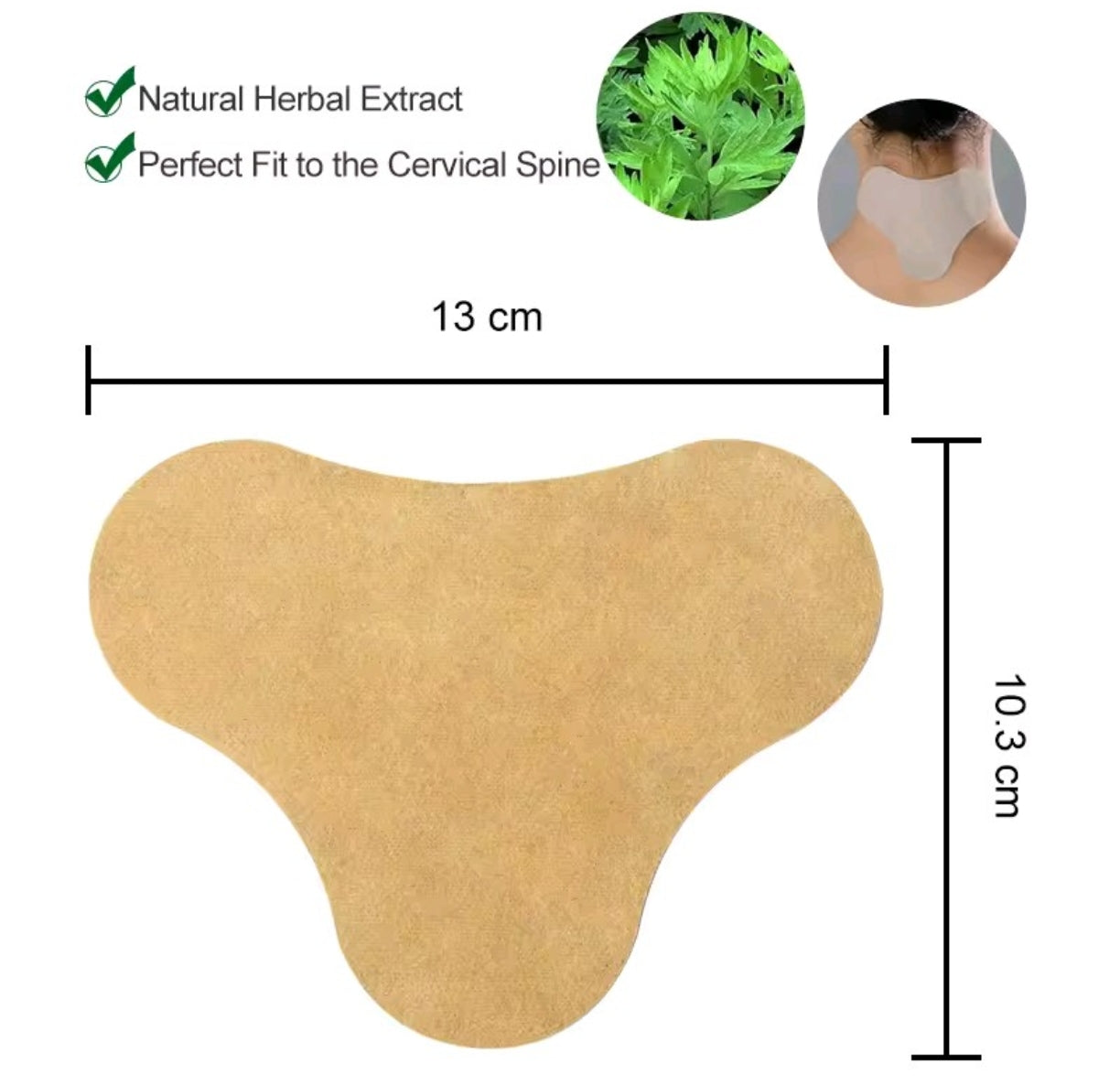 2 parches para el cuello para aliviar dolores musculares