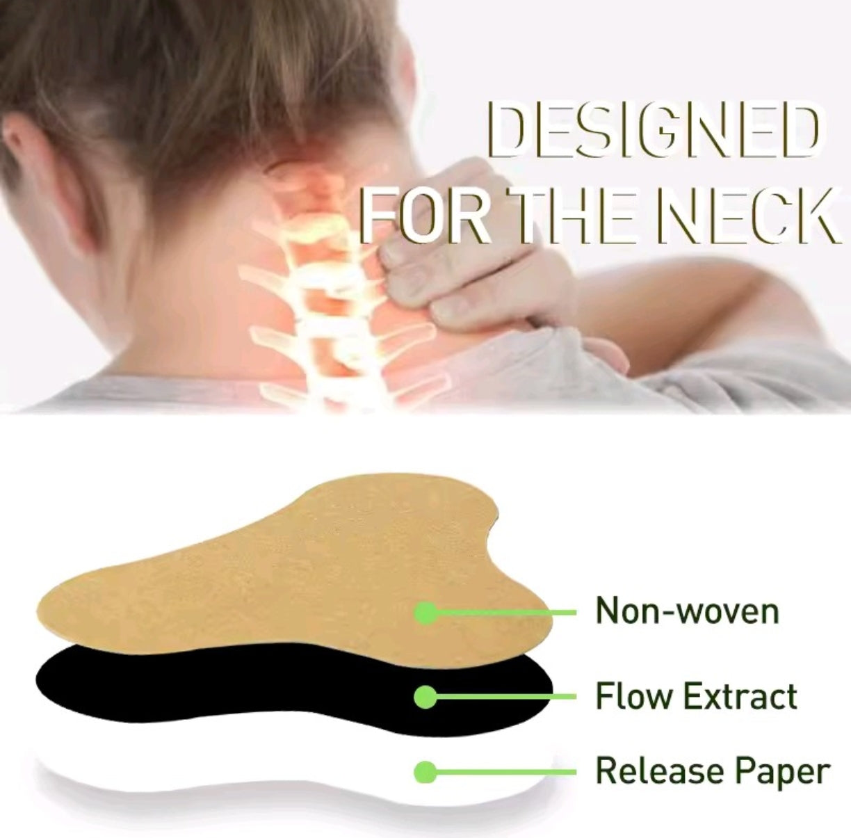 2 parches para el cuello para aliviar dolores musculares