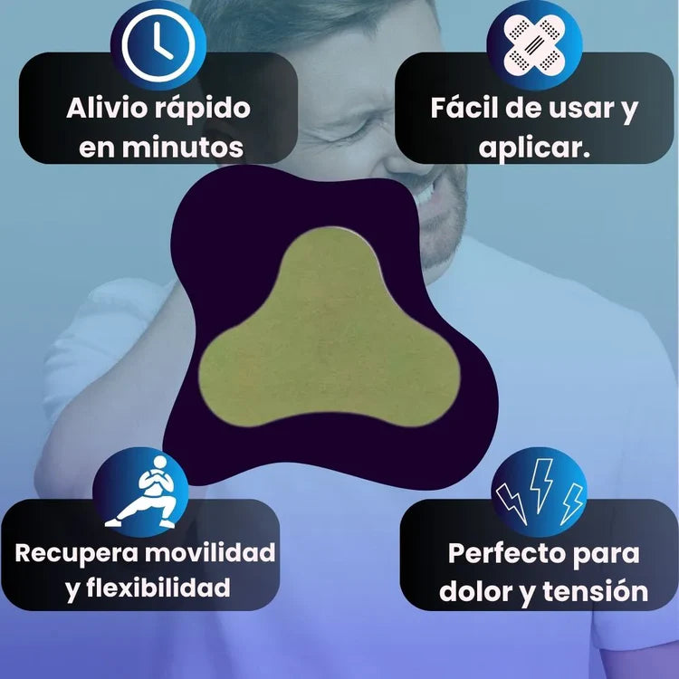 2 parches para el cuello para aliviar dolores musculares