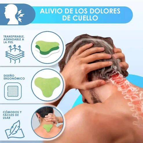 2 parches para el cuello para aliviar dolores musculares