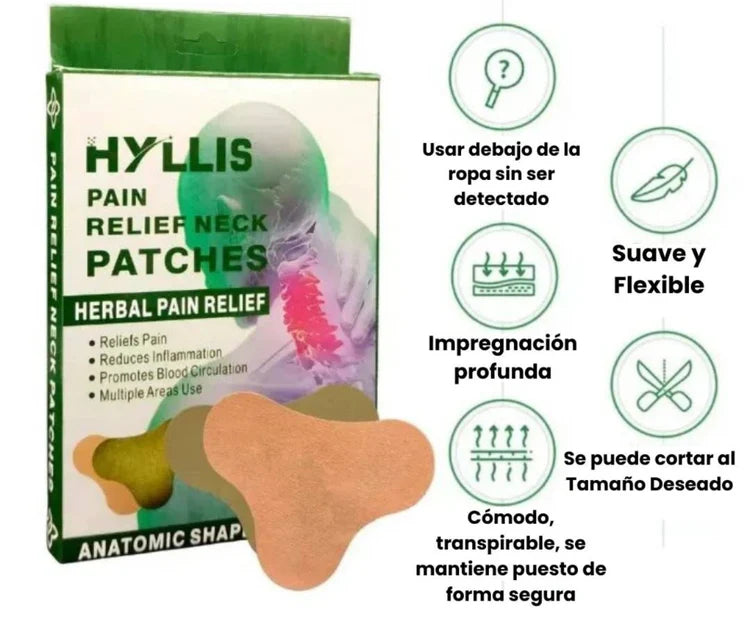 2 parches para el cuello para aliviar dolores musculares