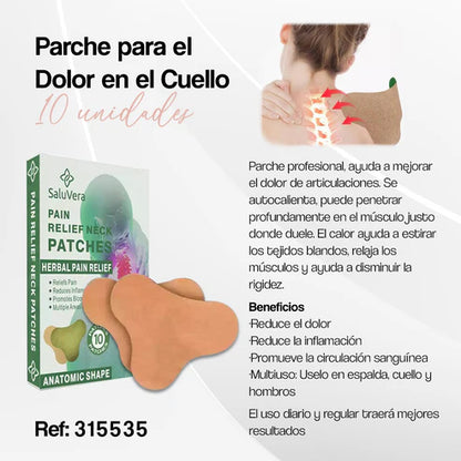 2 parches para el cuello para aliviar dolores musculares