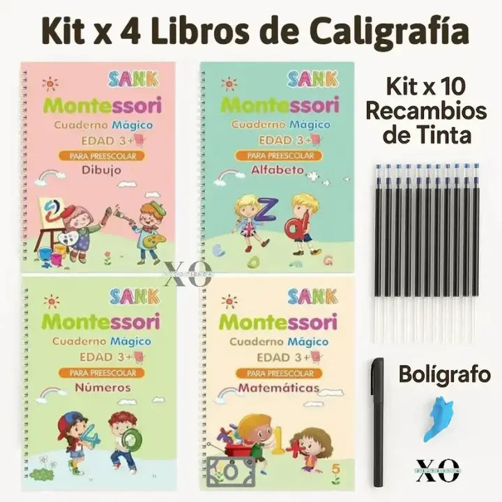 Kit 4 Libros Caligrafia