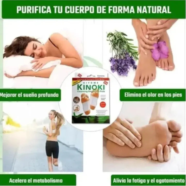 Parches Detox Kinoki Para Pies